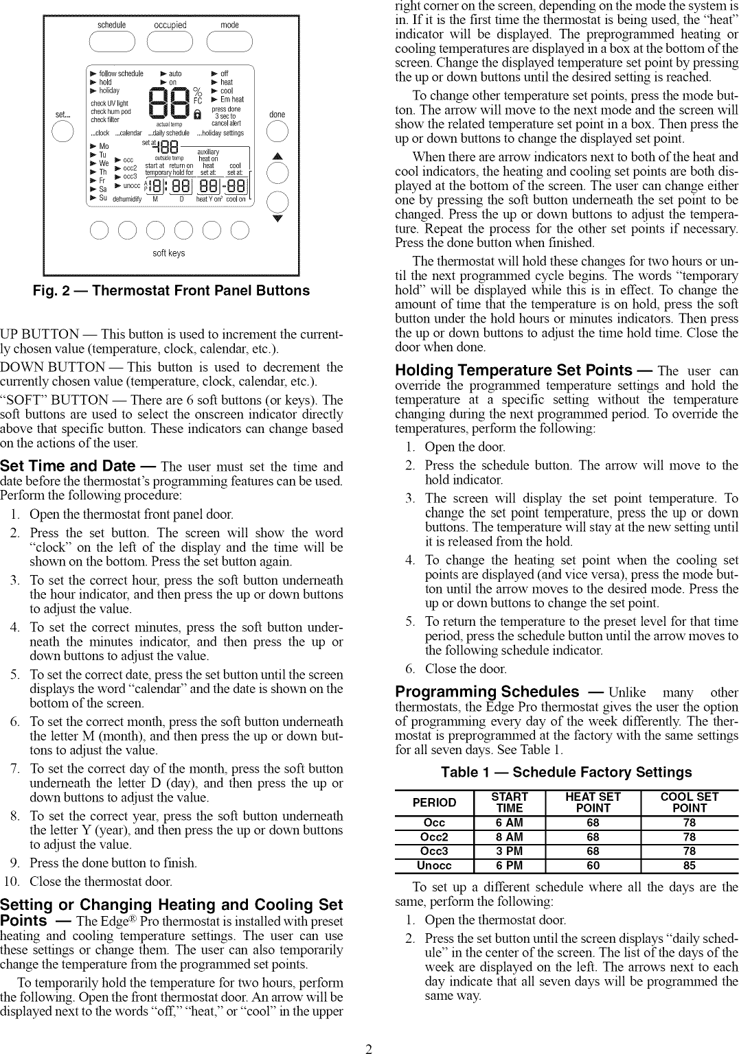 Carrier Edge Pro 33Cs Users Manual