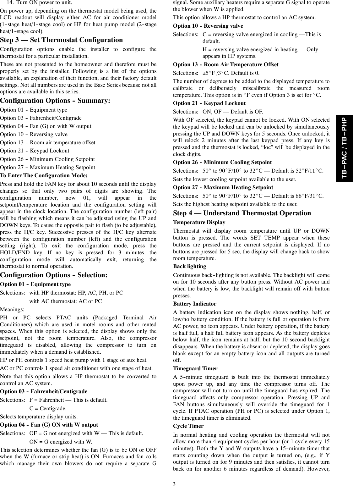 Page 3 of 8 - Carrier Carrier-Tb-Pac-Users-Manual- TB-PAC-7SI  Carrier-tb-pac-users-manual