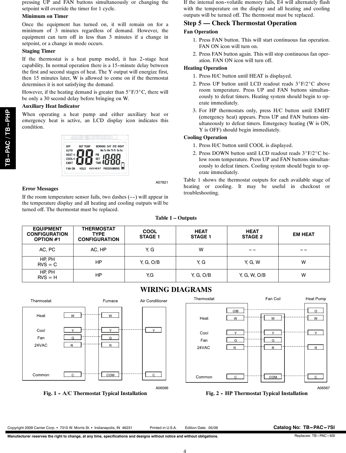 Page 4 of 8 - Carrier Carrier-Tb-Pac-Users-Manual- TB-PAC-7SI  Carrier-tb-pac-users-manual