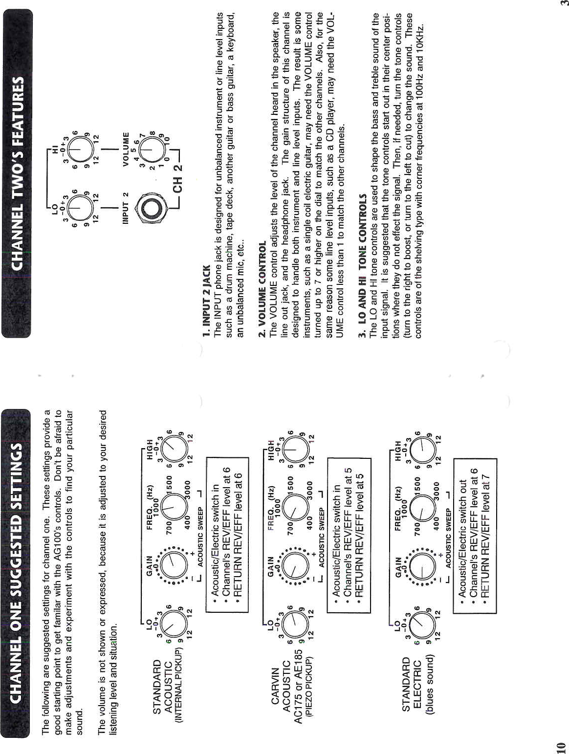 Page 4 of 10 - Carvin Carvin-Ag100-Owners-Manual