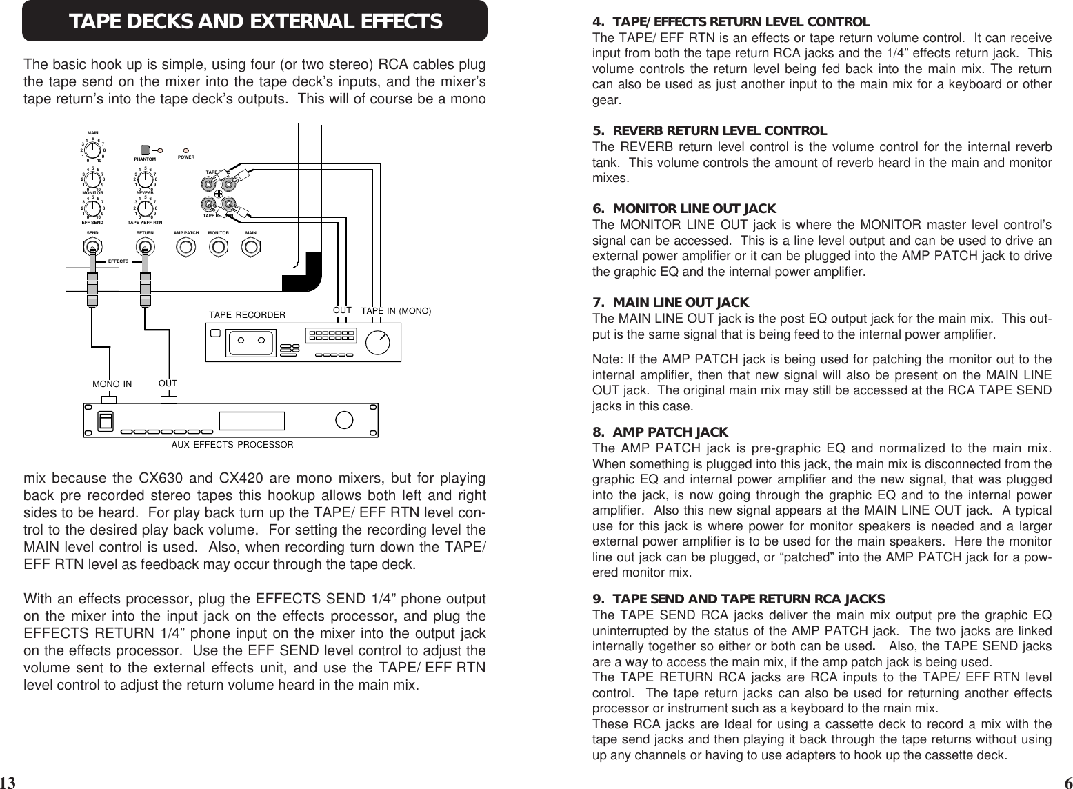 Page 5 of 12 - Carvin Carvin-Cx630-Owners-Manual CX4&6 Manual.6jun96