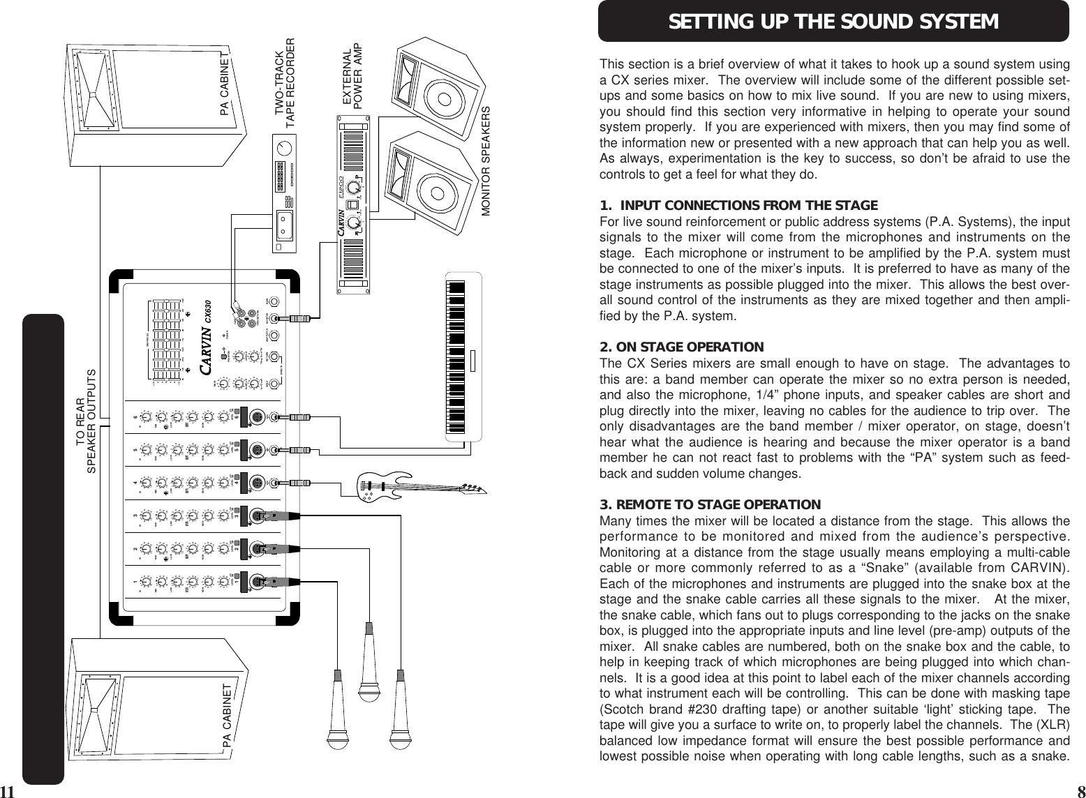 Page 6 of 12 - Carvin Carvin-Cx630-Owners-Manual CX4&6 Manual.6jun96