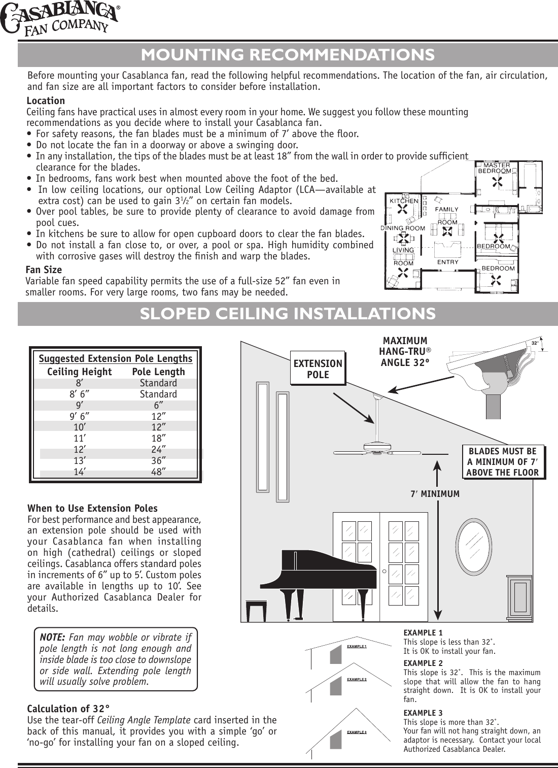 Casablanca Fan Company Victorian Ceiling 63Xxt Users Manual