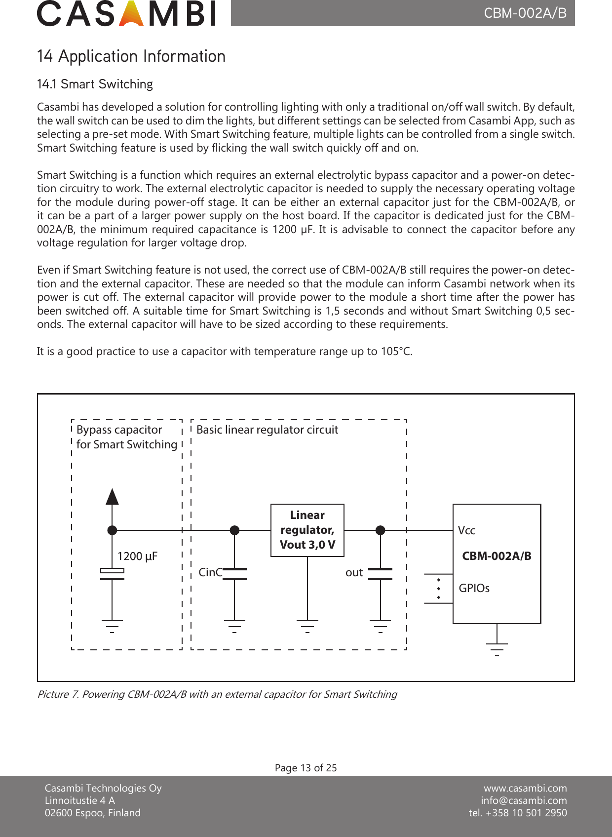 Casambi Technologies CBM002A Bluetooth 4.0 Module User Manual