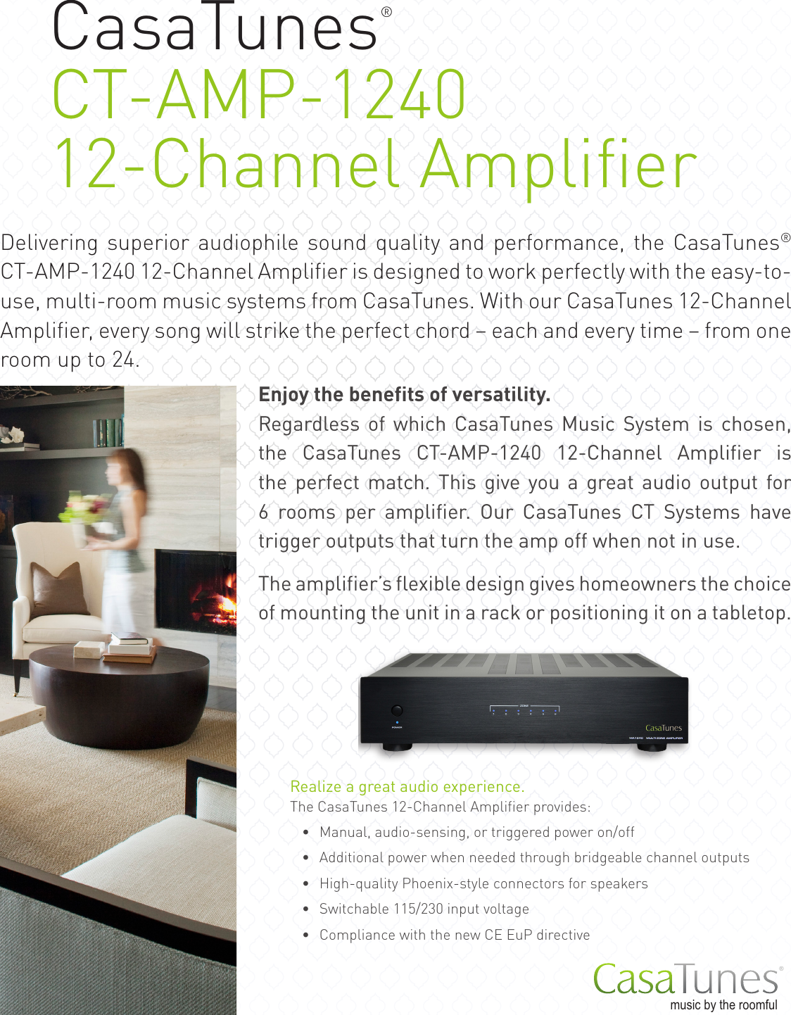 Page 1 of 2 - Brochure CT-AMP-1240 Amplifier