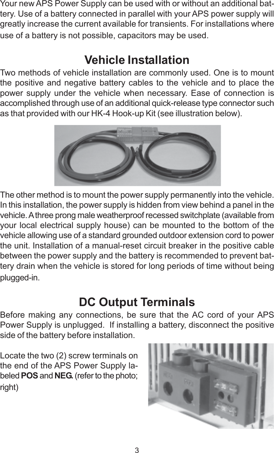 Page 3 of 8 - Cascade-Audio-Engineering Cascade-Audio-Engineering-Power-Supply-100-Users-Manual- APS Manual Cascade-audio-engineering-power-supply-100-users-manual