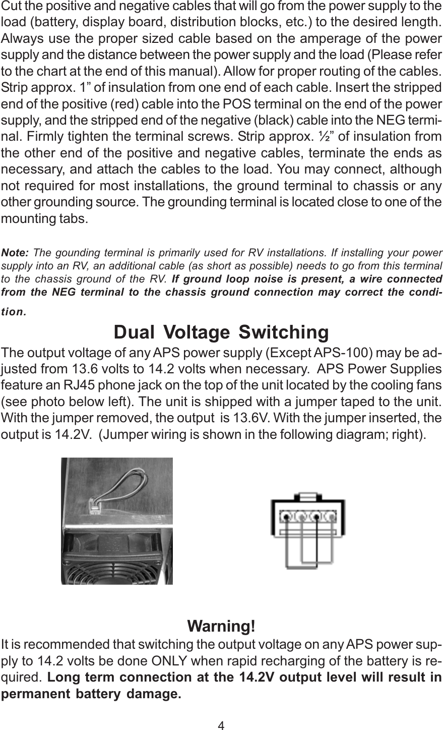 Page 4 of 8 - Cascade-Audio-Engineering Cascade-Audio-Engineering-Power-Supply-100-Users-Manual- APS Manual Cascade-audio-engineering-power-supply-100-users-manual