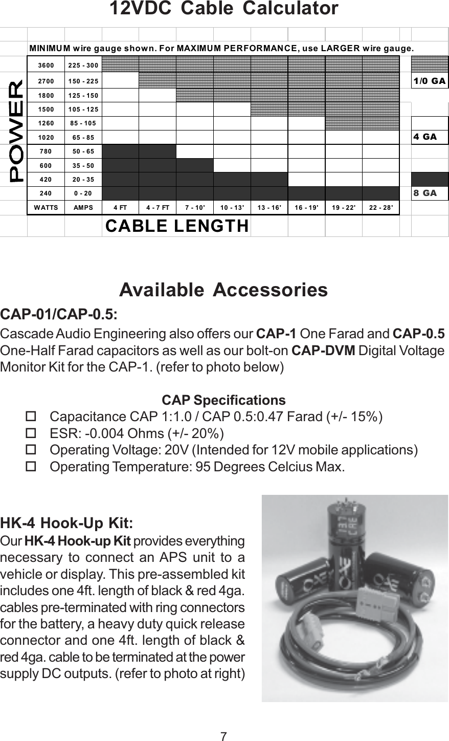 Cascade Audio Engineering Power Supply 100 Users Manual APS