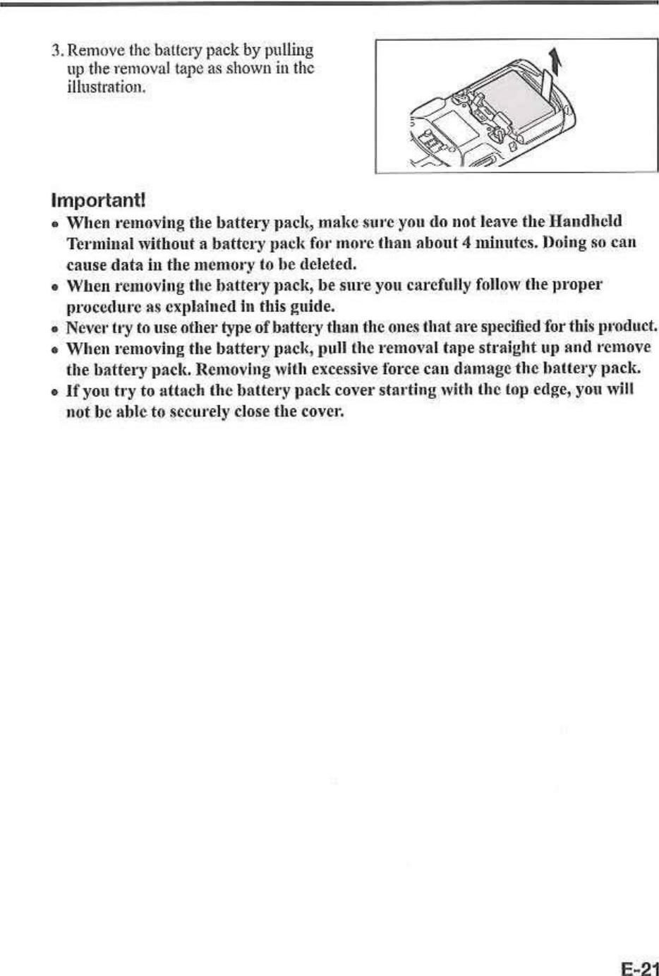 Page 23 of Casio Computer ITG500B Handheld Terminal User Manual 05