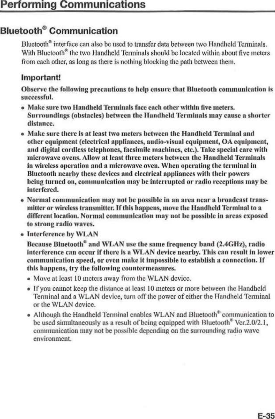 Page 37 of Casio Computer ITG500B Handheld Terminal User Manual 05