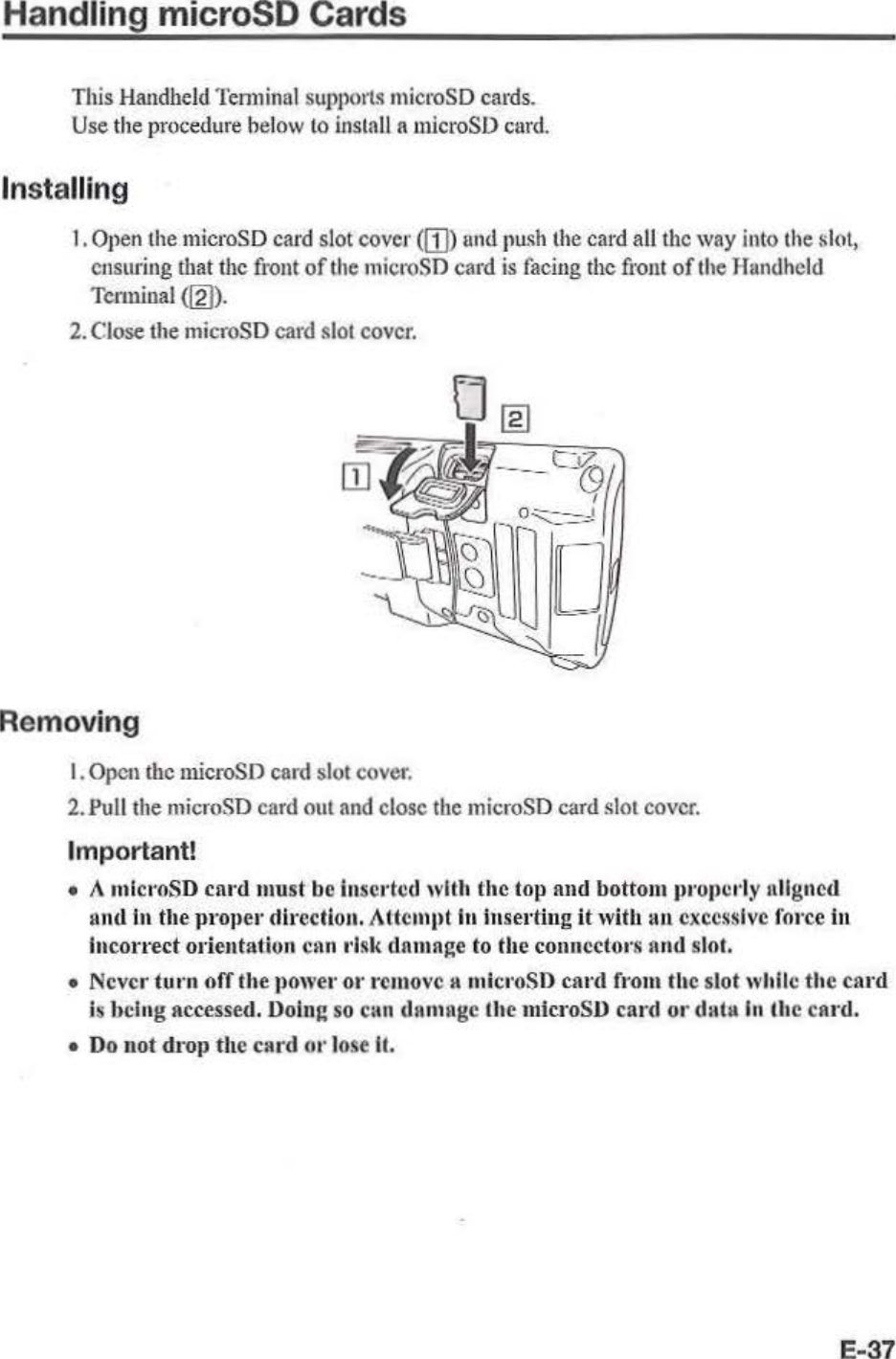 Page 39 of Casio Computer ITG500B Handheld Terminal User Manual 05