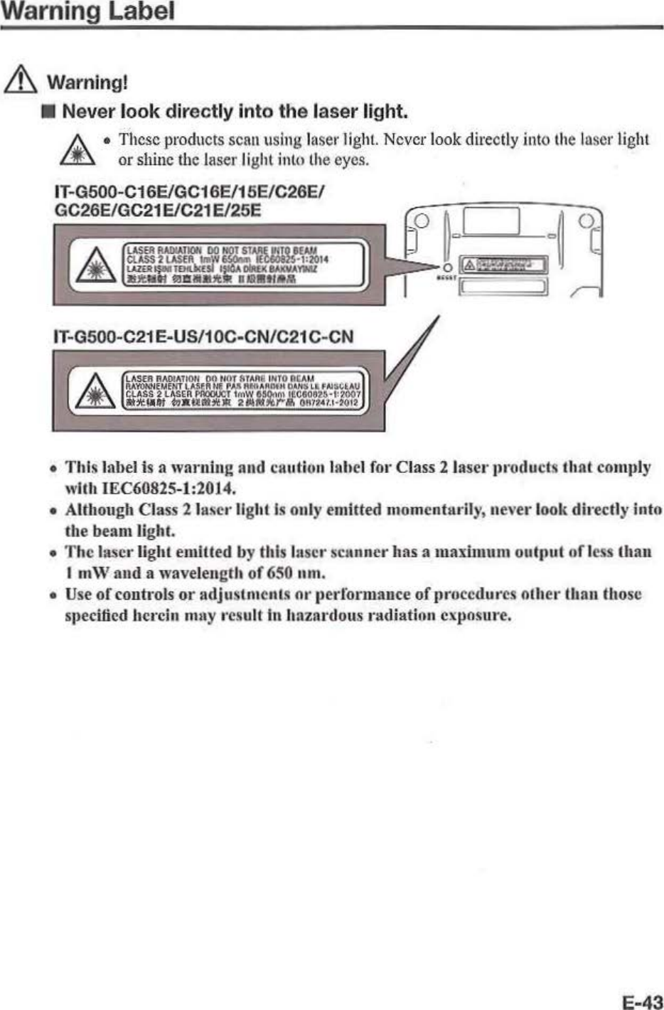 Page 45 of Casio Computer ITG500B Handheld Terminal User Manual 05