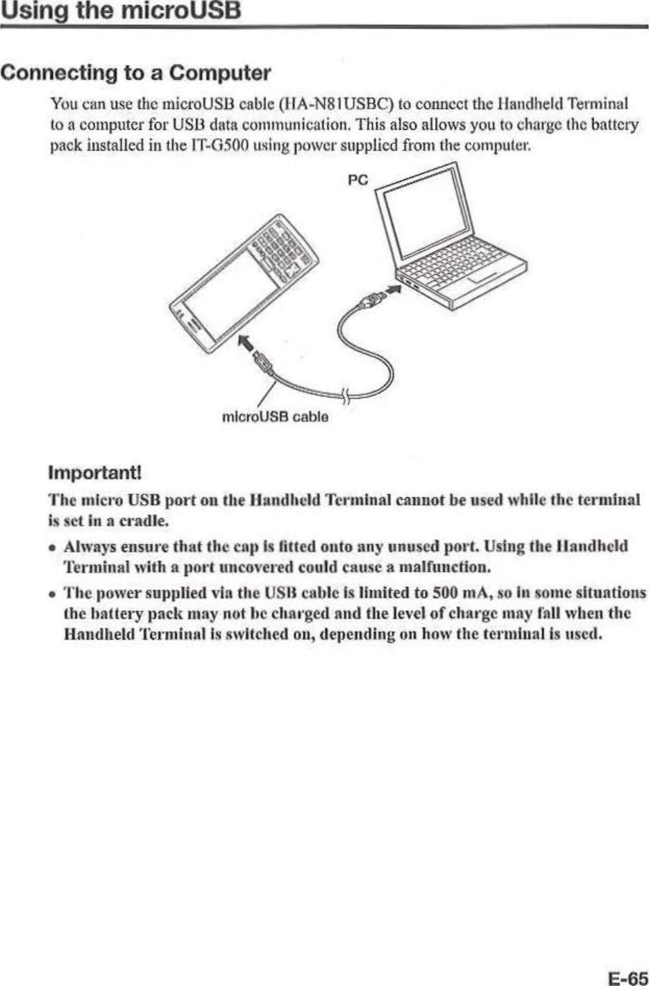 Page 67 of Casio Computer ITG500B Handheld Terminal User Manual 05