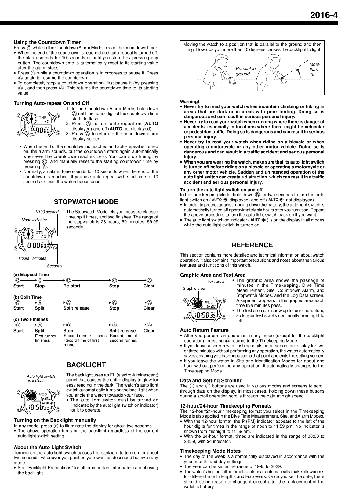 Page 4 of 5 - Casio Casio-2016-Users-Manual- QW-2016  Casio-2016-users-manual