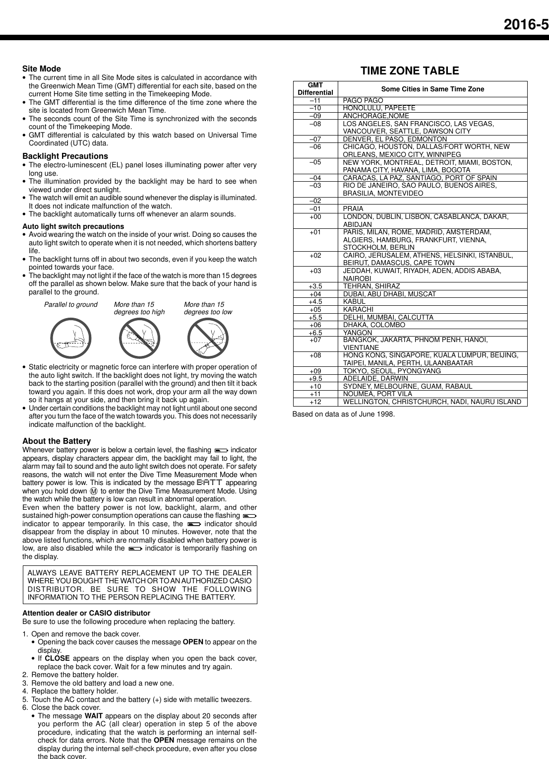 Page 5 of 5 - Casio Casio-2016-Users-Manual- QW-2016  Casio-2016-users-manual