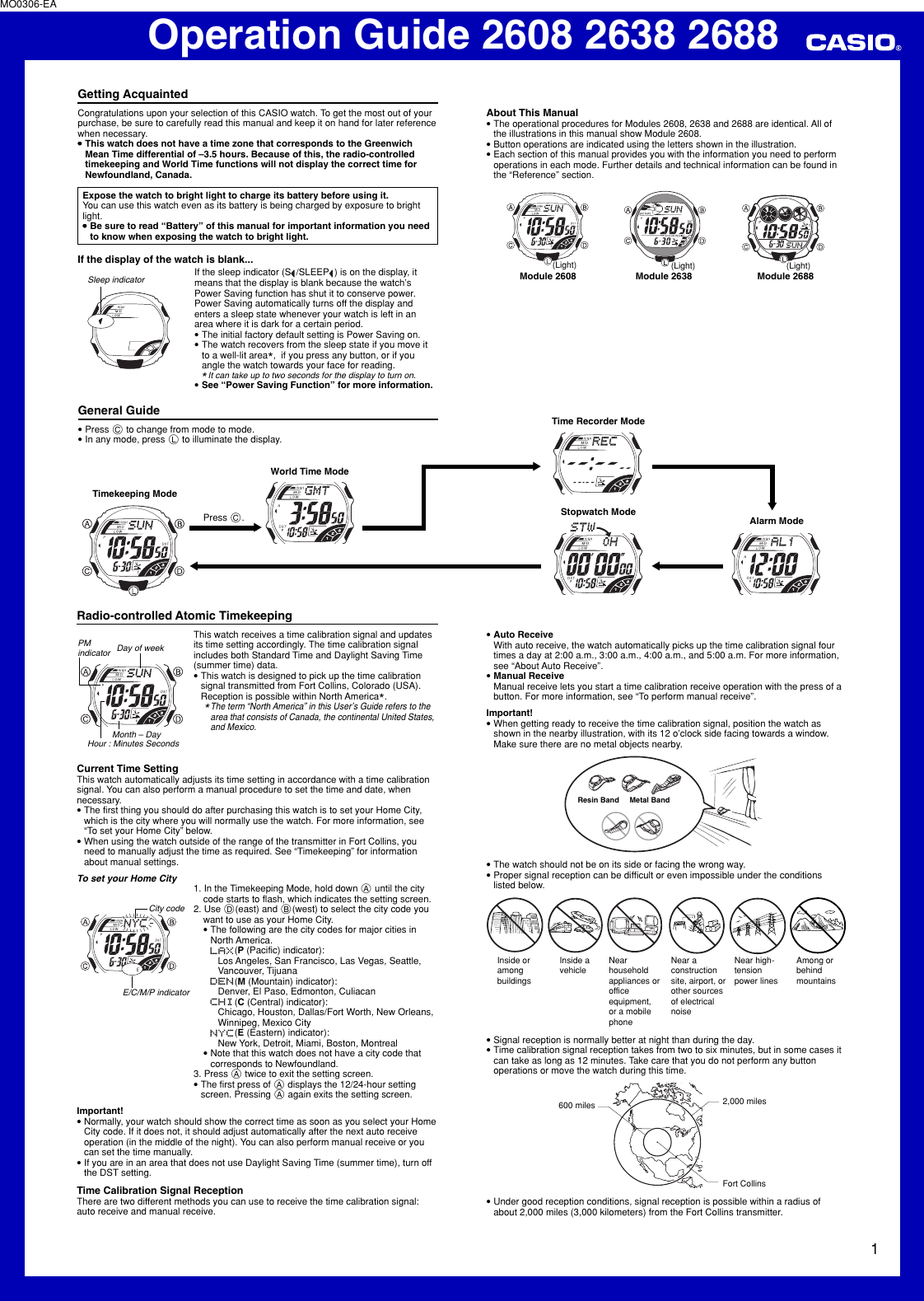 Page 1 of 6 - Casio Casio-2608-Users-Manual- QW-2608 2638 2688  Casio-2608-users-manual