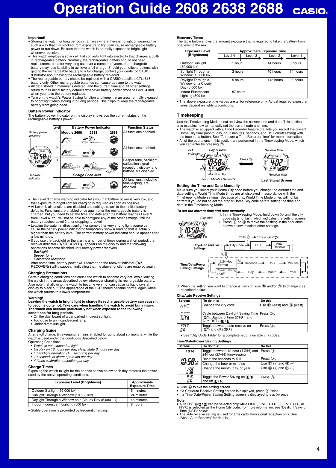 Page 4 of 6 - Casio Casio-2608-Users-Manual- QW-2608 2638 2688  Casio-2608-users-manual