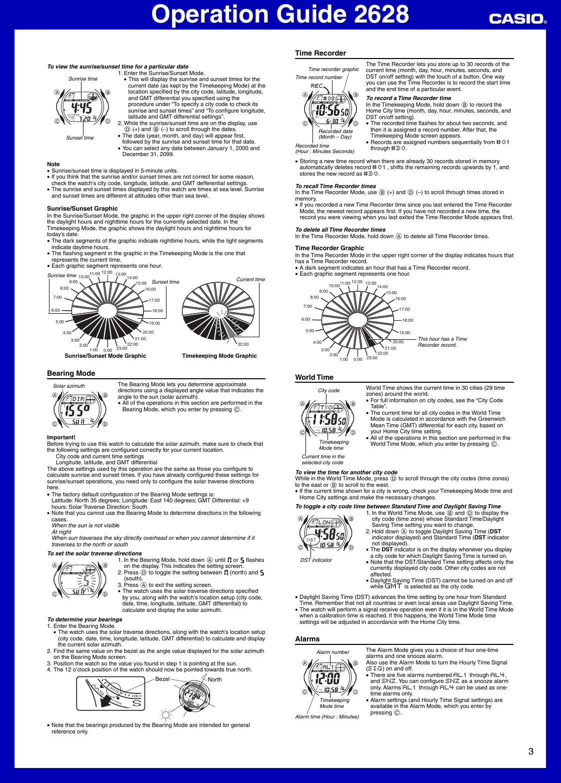 Page 3 of 7 - Casio Casio-2628-Users-Manual- QW-2628  Casio-2628-users-manual