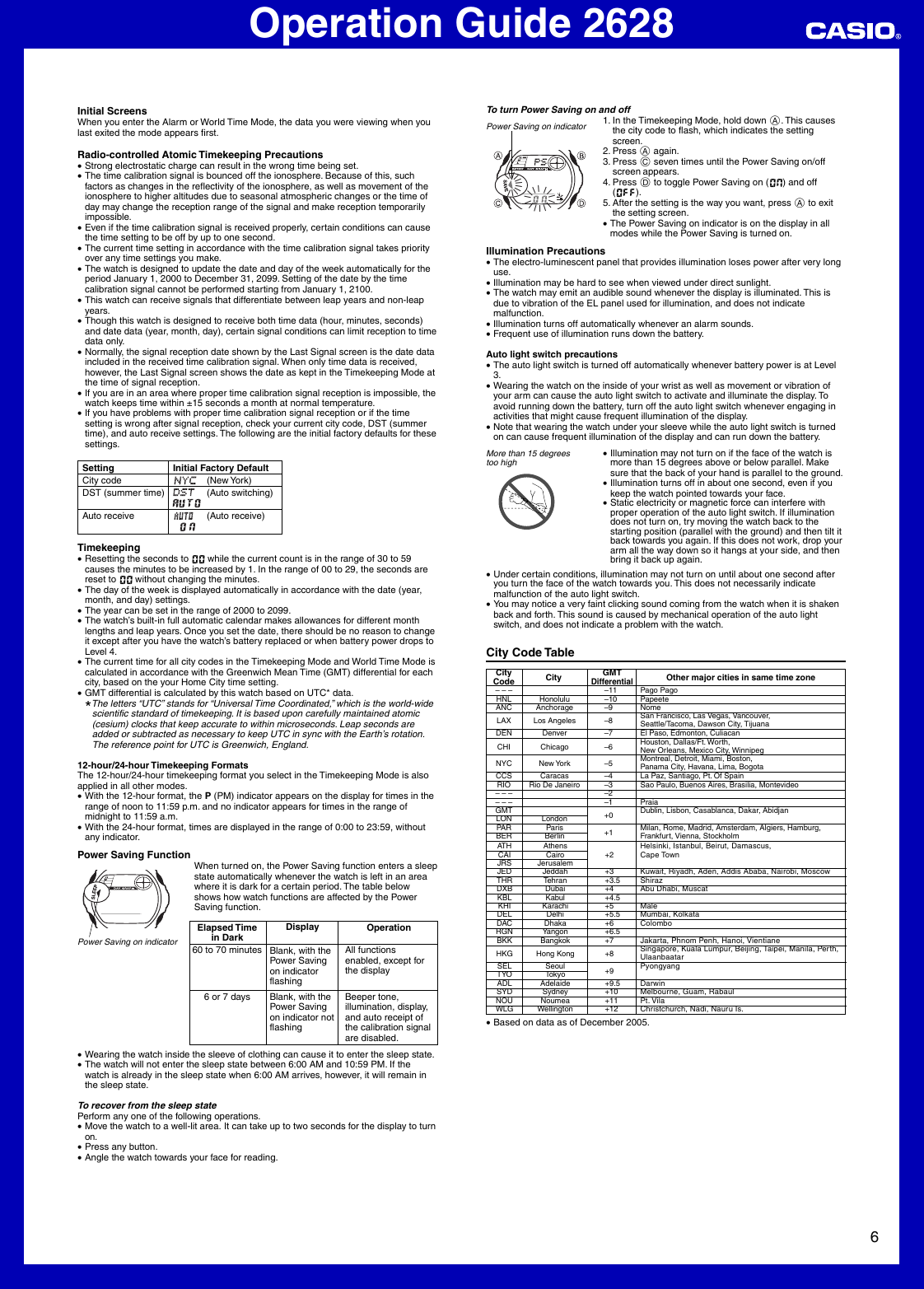 Page 6 of 7 - Casio Casio-2628-Users-Manual- QW-2628  Casio-2628-users-manual