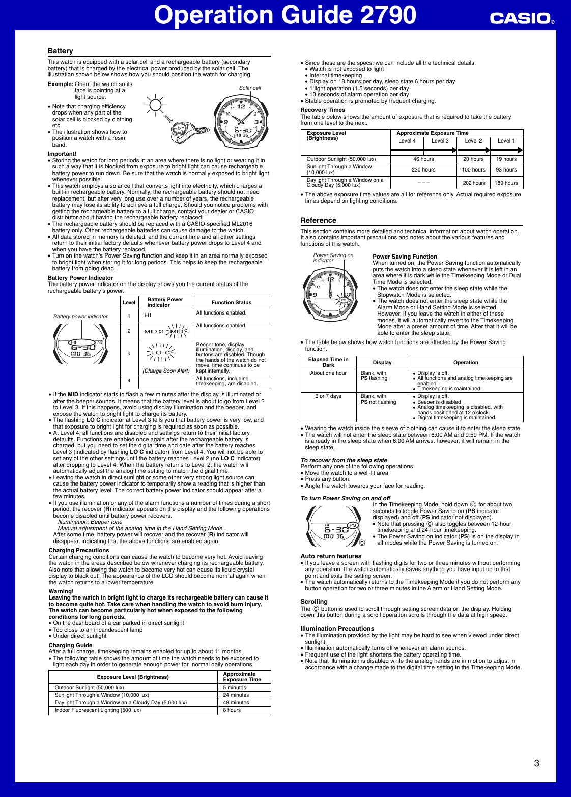 Page 3 of 4 - Casio Casio-2790-Users-Manual- QW-2790  Casio-2790-users-manual