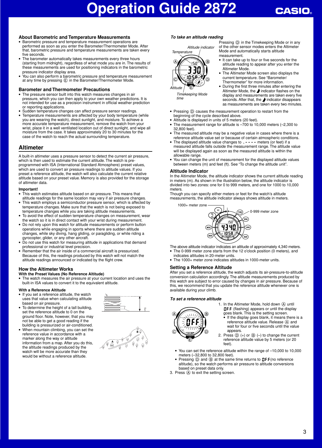 Casio 2872 Users Manual QW