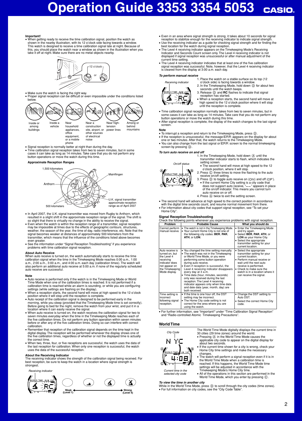 Page 2 of 6 - Casio Casio-3353-Operation-Manual- ManualsLib - Makes It Easy To Find Manuals Online!  Casio-3353-operation-manual