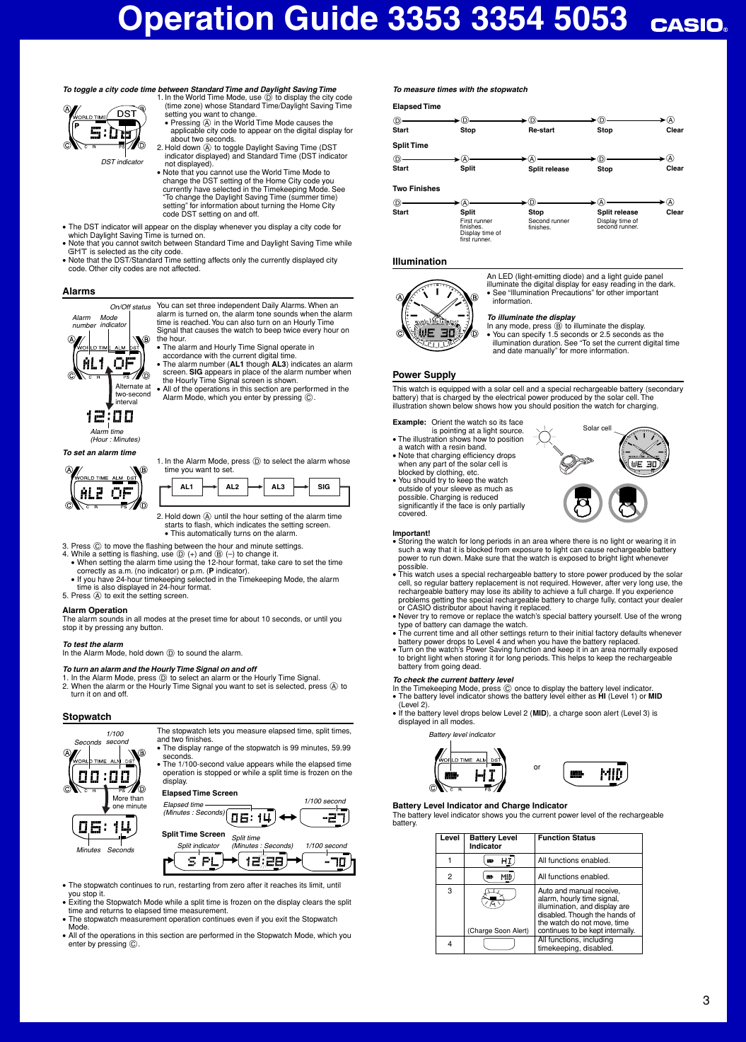 Page 3 of 6 - Casio Casio-3353-Operation-Manual- ManualsLib - Makes It Easy To Find Manuals Online!  Casio-3353-operation-manual