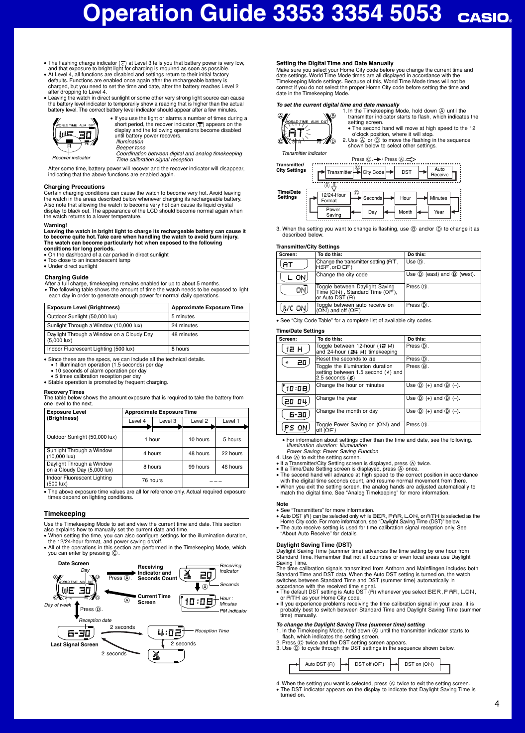 Page 4 of 6 - Casio Casio-3353-Operation-Manual- ManualsLib - Makes It Easy To Find Manuals Online!  Casio-3353-operation-manual