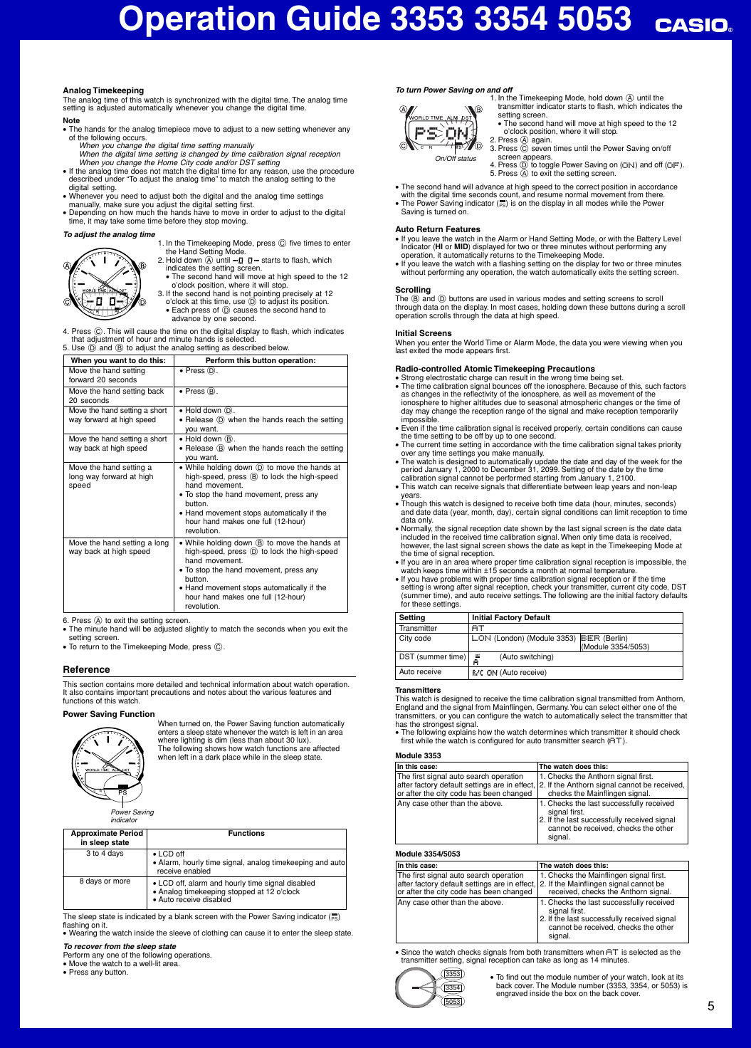 Page 5 of 6 - Casio Casio-3353-Operation-Manual- ManualsLib - Makes It Easy To Find Manuals Online!  Casio-3353-operation-manual