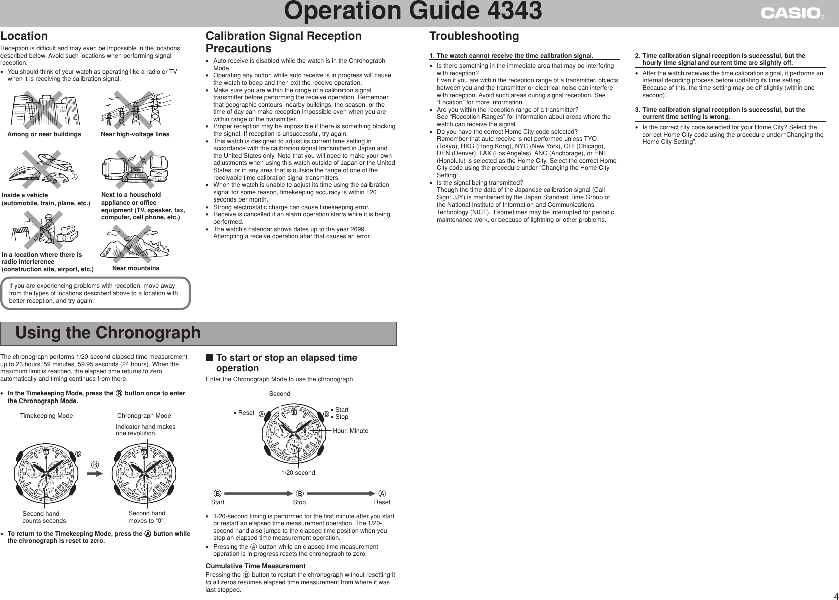 Page 4 of 7 - Casio Casio-4343-Users-Manual- QW-4343  Casio-4343-users-manual