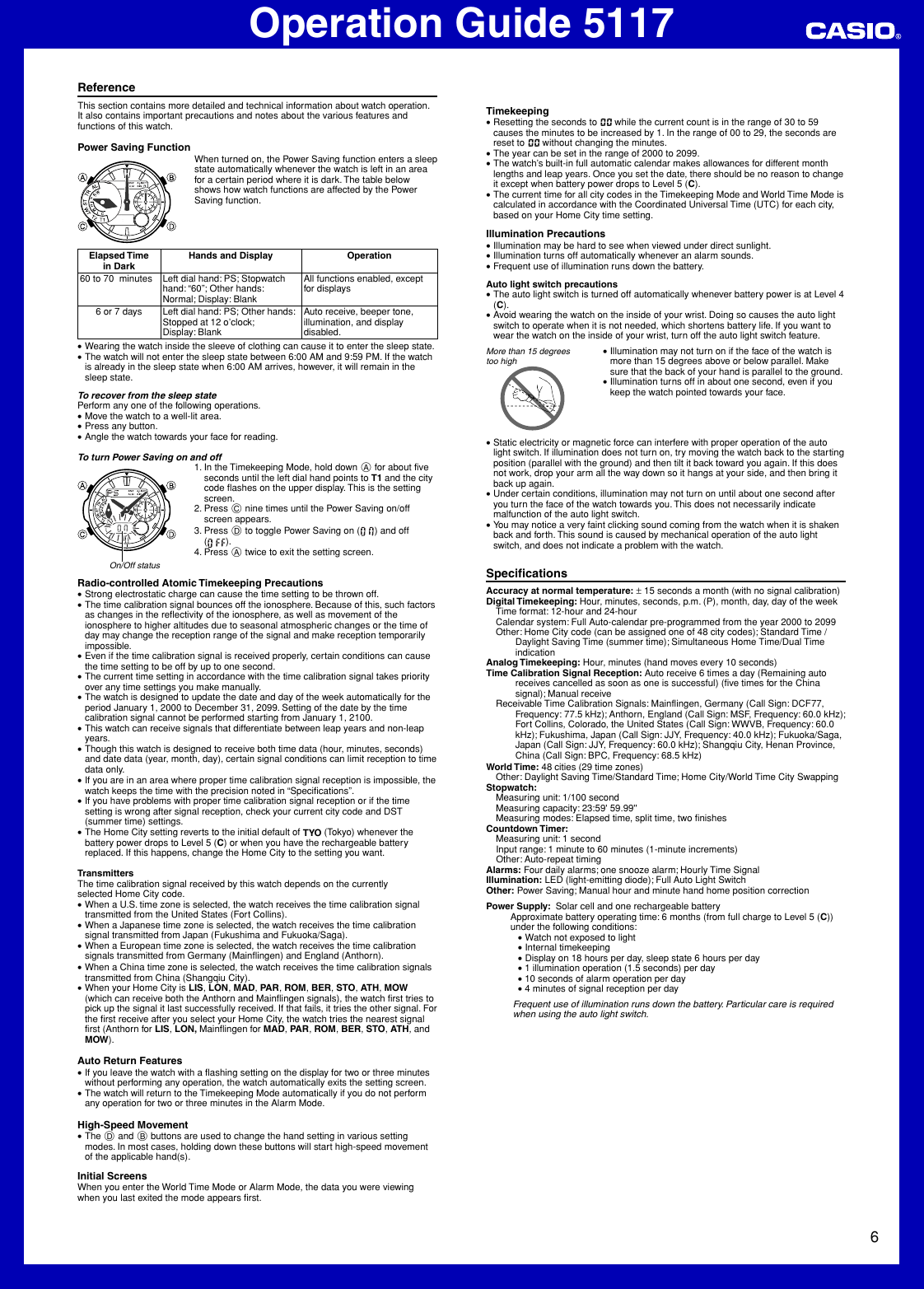 Page 6 of 7 - Casio Casio-5117-Users-Manual- QW-5117  Casio-5117-users-manual