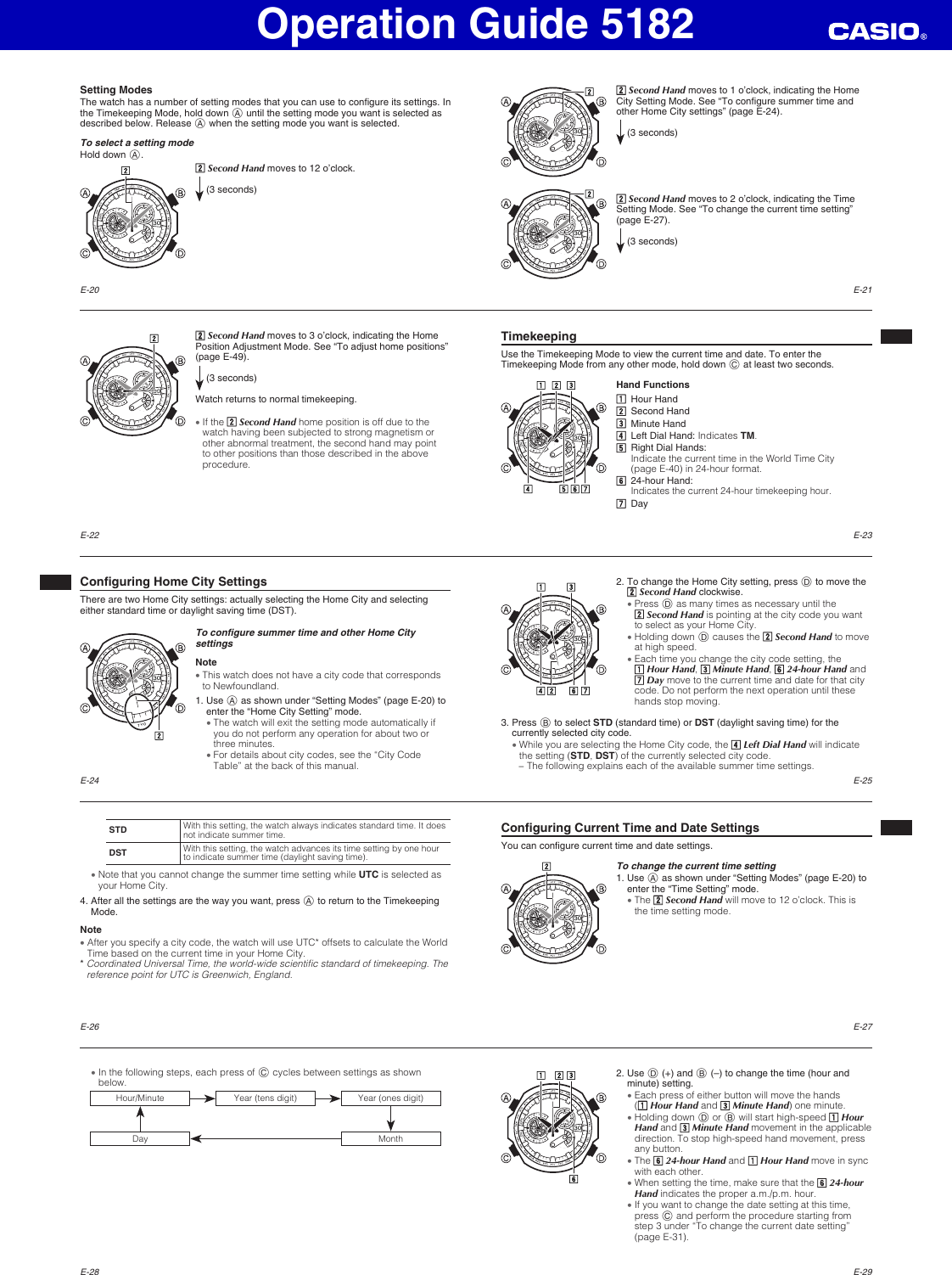 Page 3 of 7 - Casio Casio-5182-Users-Manual- QW-5182  Casio-5182-users-manual