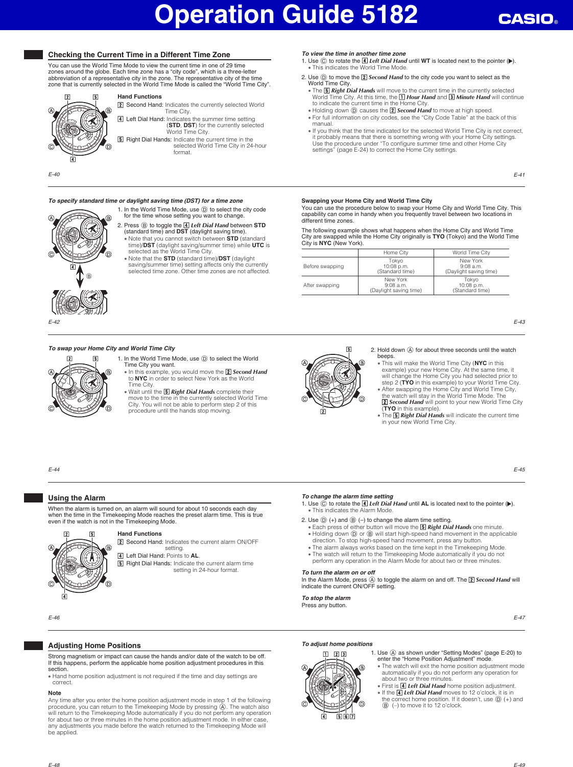 Page 5 of 7 - Casio Casio-5182-Users-Manual- QW-5182  Casio-5182-users-manual