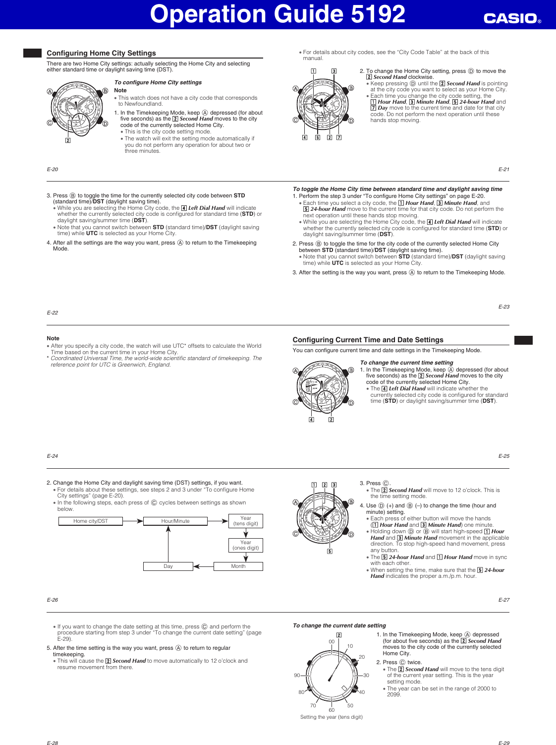 Page 3 of 6 - Casio Casio-5192-Users-Manual- QW-5192  Casio-5192-users-manual