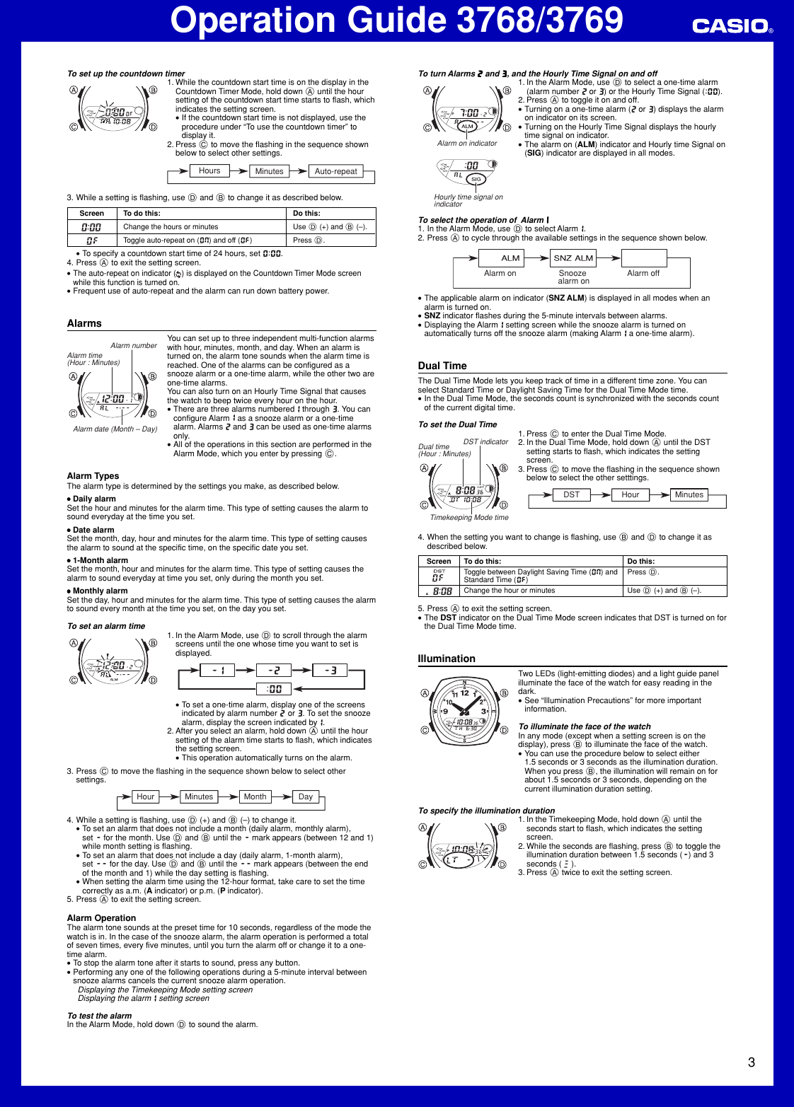 casio 3768 manual