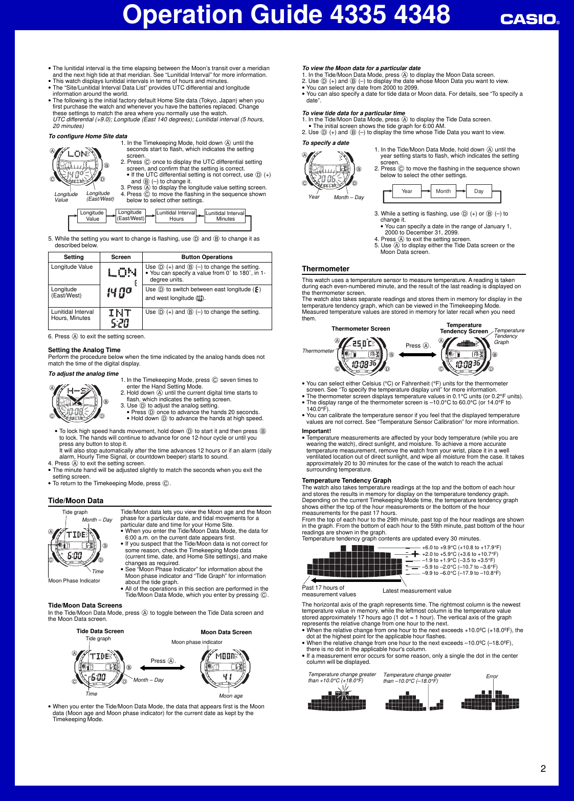 Page 2 of 5 - Casio Casio-Aqf100W-7Bv-Operation-Manual- QW-4335 4348  Casio-aqf100w-7bv-operation-manual