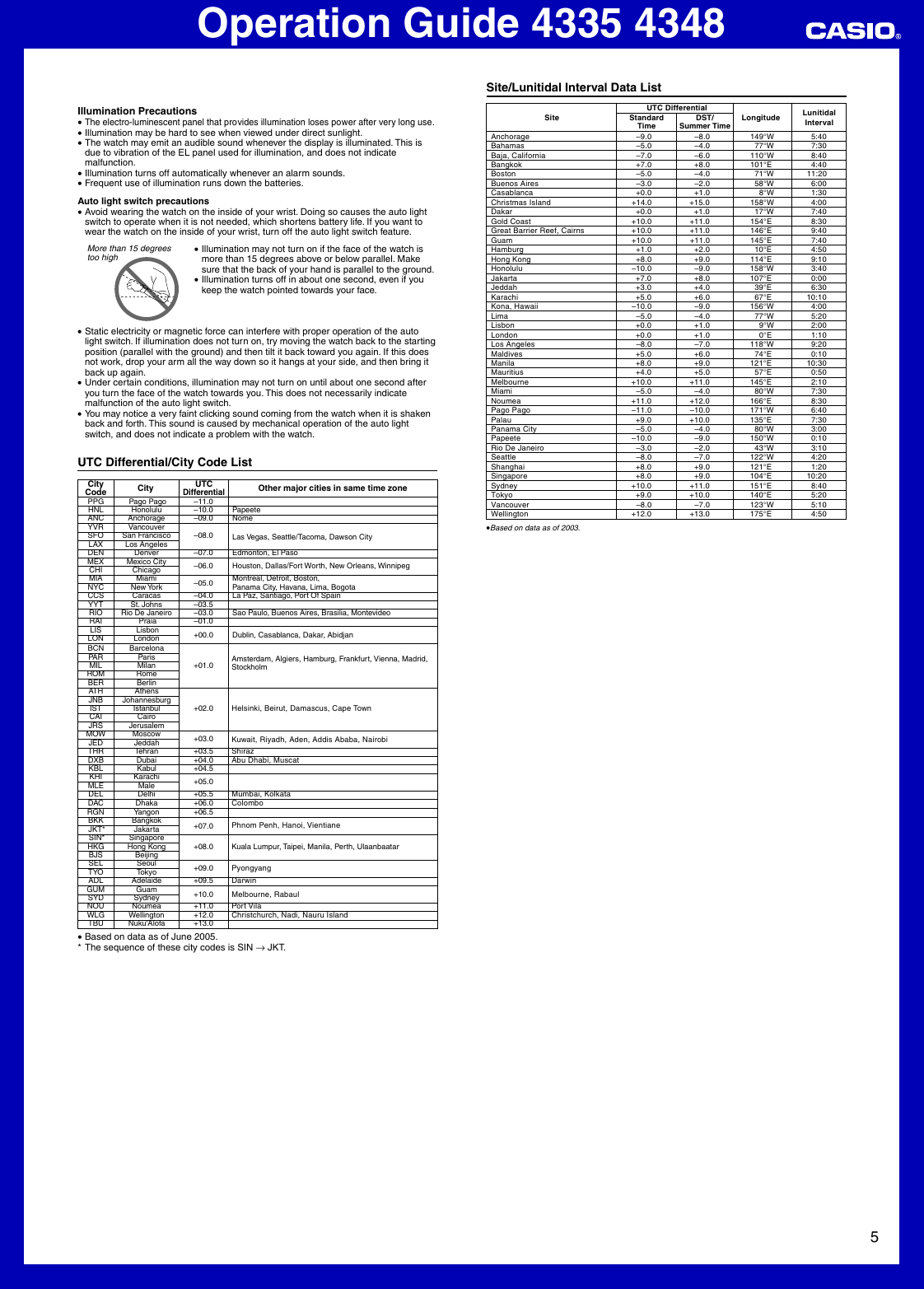 Page 5 of 5 - Casio Casio-Aqf100W-7Bv-Operation-Manual- QW-4335 4348  Casio-aqf100w-7bv-operation-manual
