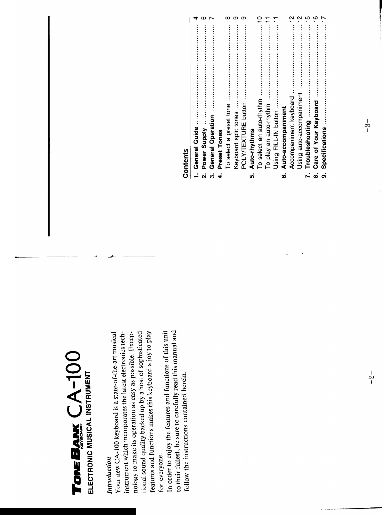 Page 2 of 10 - Casio Casio-Ca-100-Quick-Start-Guide-822389 ManualsLib - Makes It Easy To Find Manuals Online! User Manual
