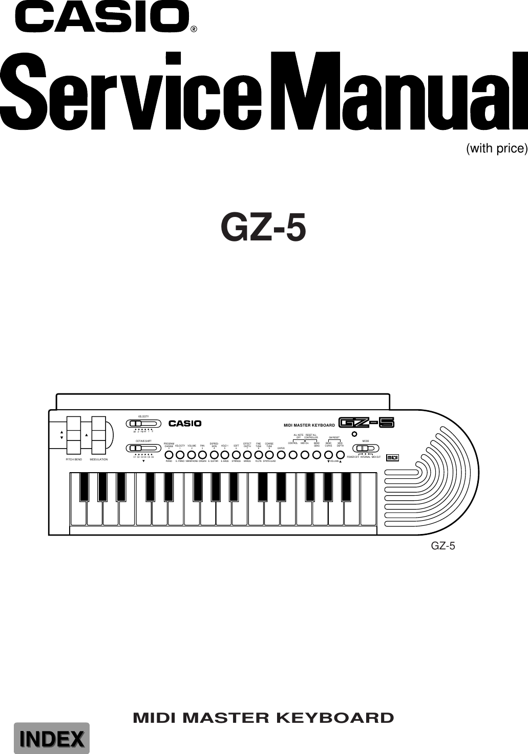 Casio Electronic Keyboard Gz 5 Users Manual S/M