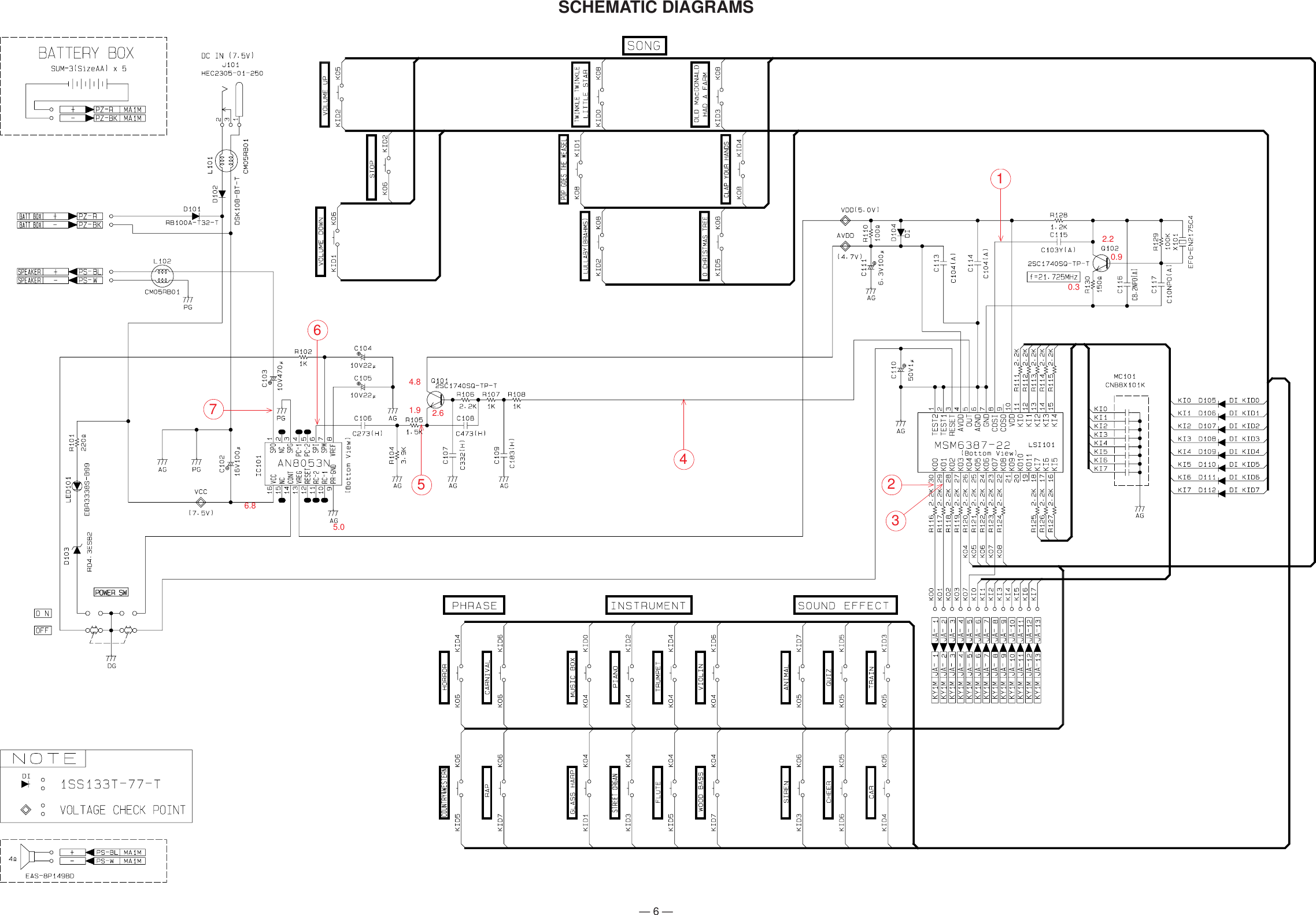 Page 6 of 12 - Casio Casio-Casio-Electronic-Keyboard-M-300-Users-Manual- S/M M-300  Casio-casio-electronic-keyboard-m-300-users-manual