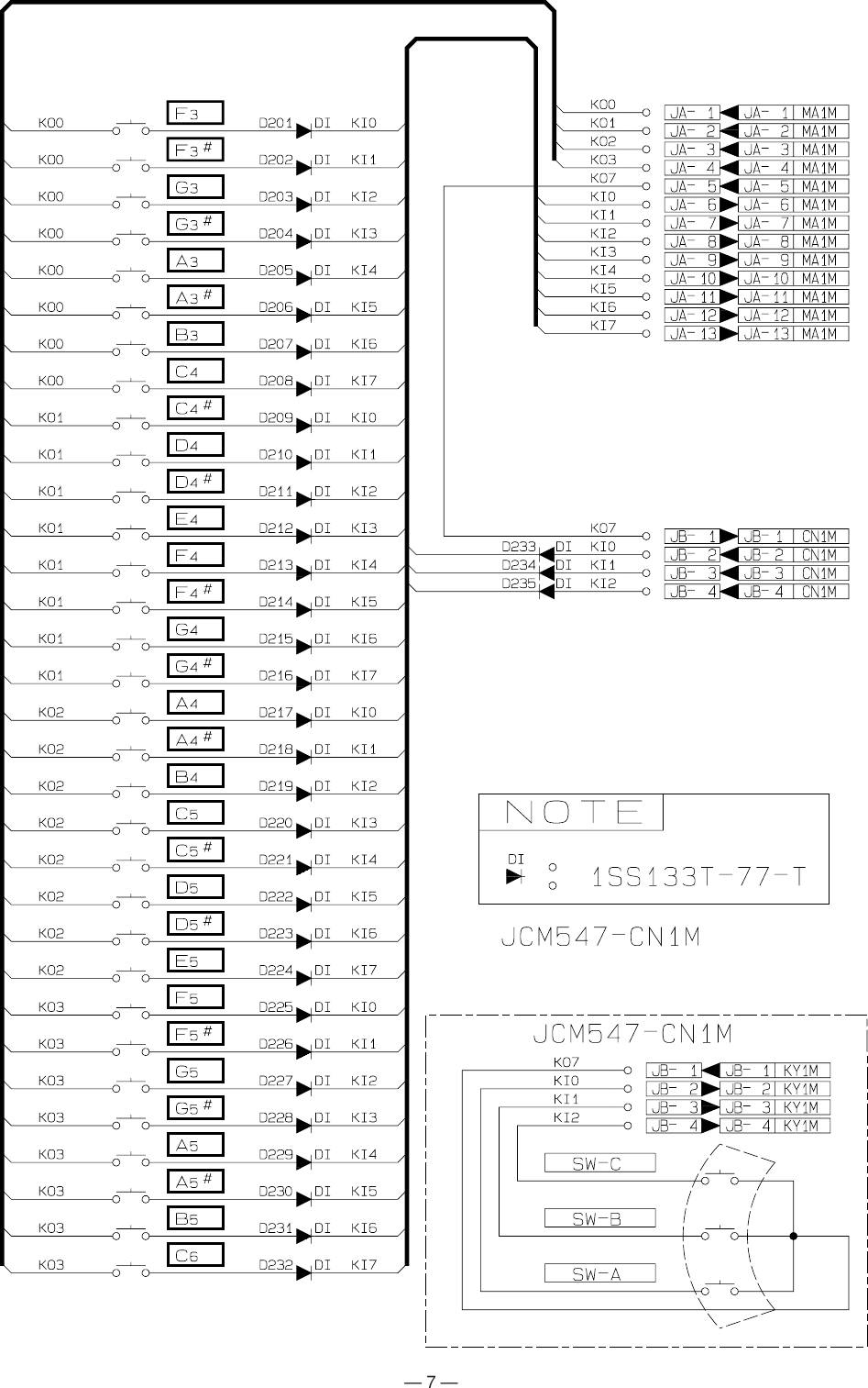 Page 7 of 12 - Casio Casio-Casio-Electronic-Keyboard-M-300-Users-Manual- S/M M-300  Casio-casio-electronic-keyboard-m-300-users-manual