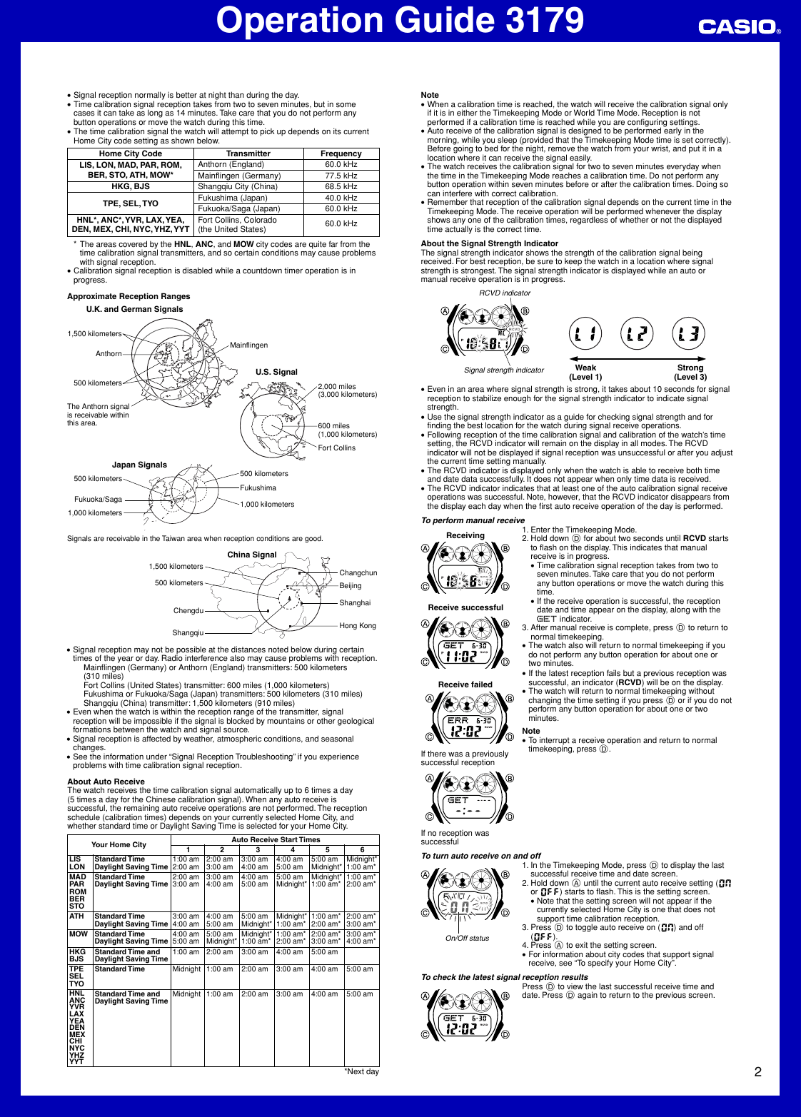 Page 2 of 6 - Casio Casio-Casio-G-Shock-Solar-Atomic-Watch-Gw69001V-Users-Manual- QW-3179  Casio-casio-g-shock-solar-atomic-watch-gw69001v-users-manual