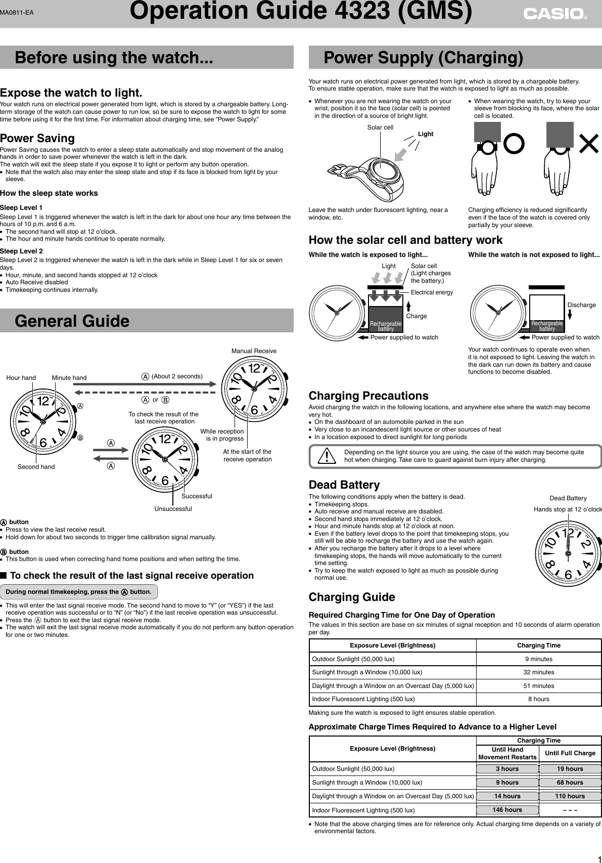 Page 1 of 3 - Casio Casio-Casio-Ma0811-Ea-Users-Manual- QW-4323  Casio-casio-ma0811-ea-users-manual