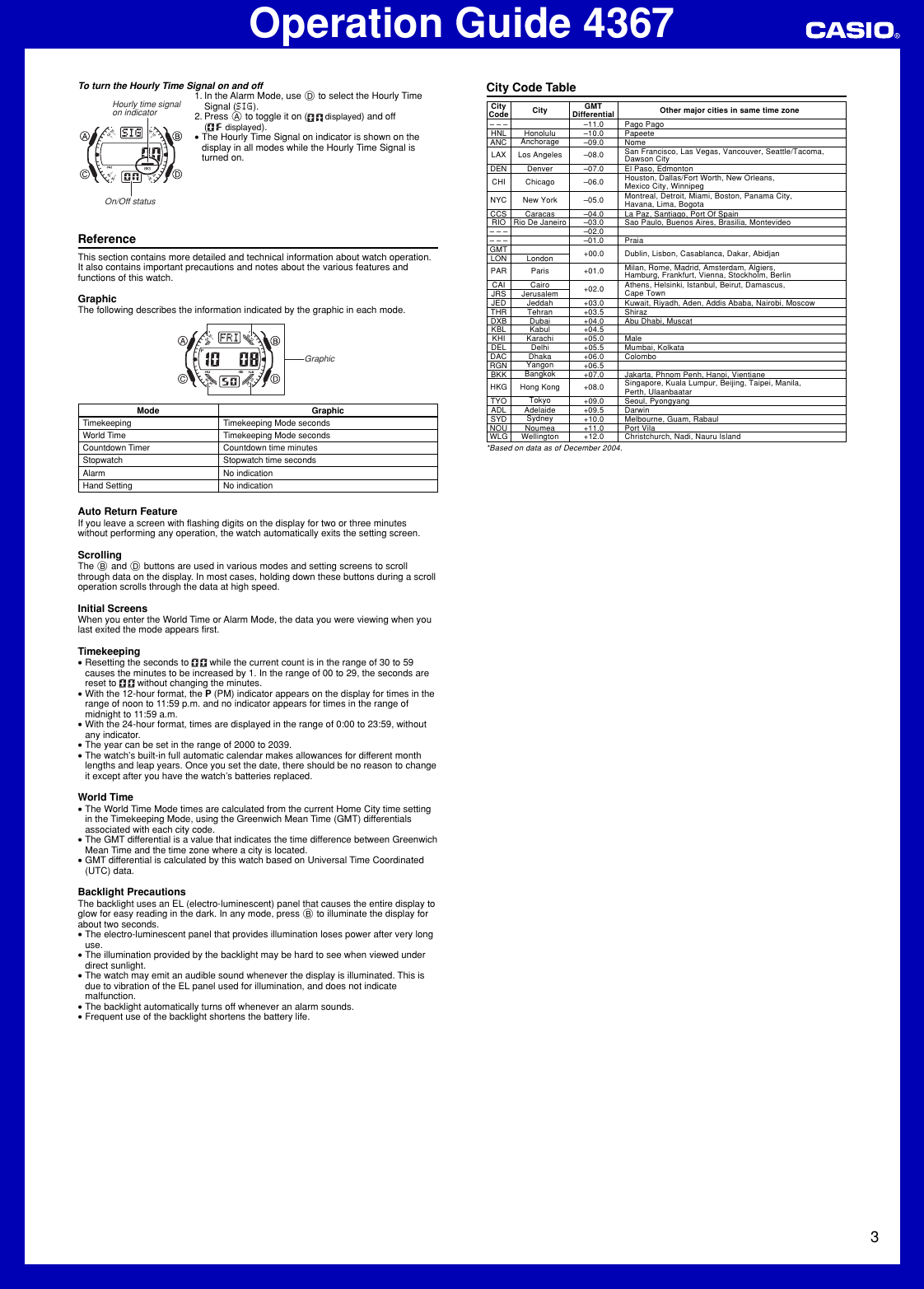 Page 3 of 3 - Casio Casio-Casio-Operation-Guide-4367-Ma0509-Ea-Users-Manual- QW-4367  Casio-casio-operation-guide-4367-ma0509-ea-users-manual