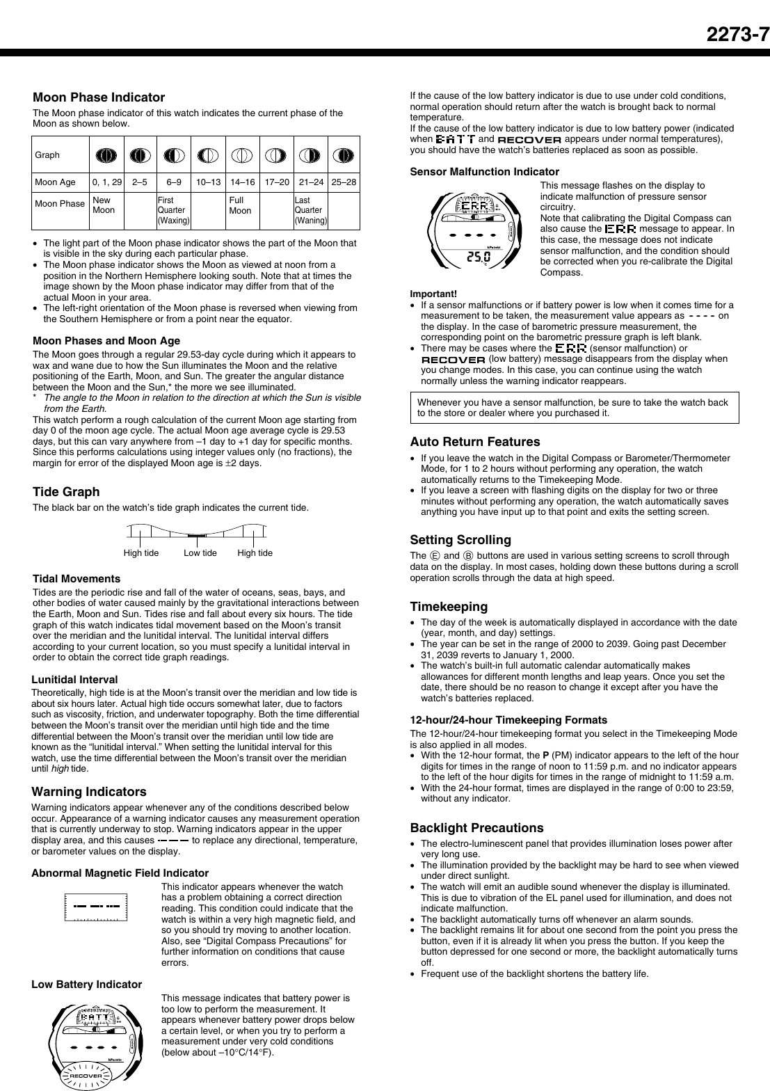 Page 7 of 9 - Casio Casio-Casio-Watch-2273-Users-Manual- QW-2273  Casio-casio-watch-2273-users-manual