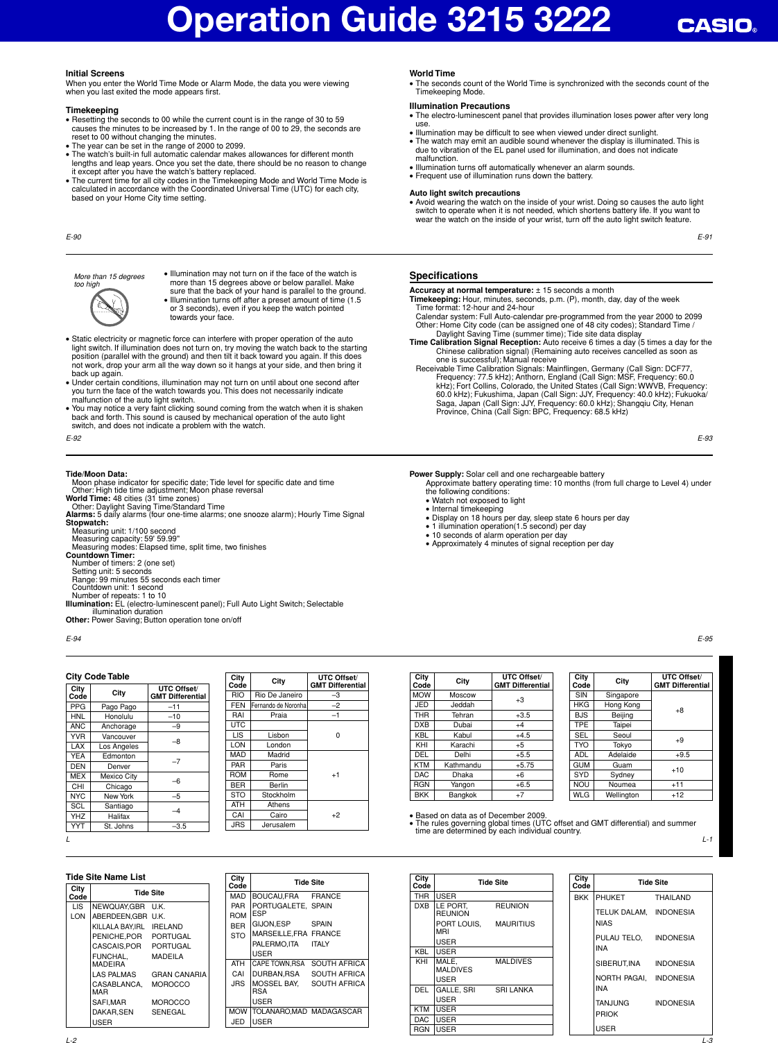 Page 10 of 11 - Casio Casio-Casio-Watch-3215-Users-Manual- QW-3215_3222  Casio-casio-watch-3215-users-manual