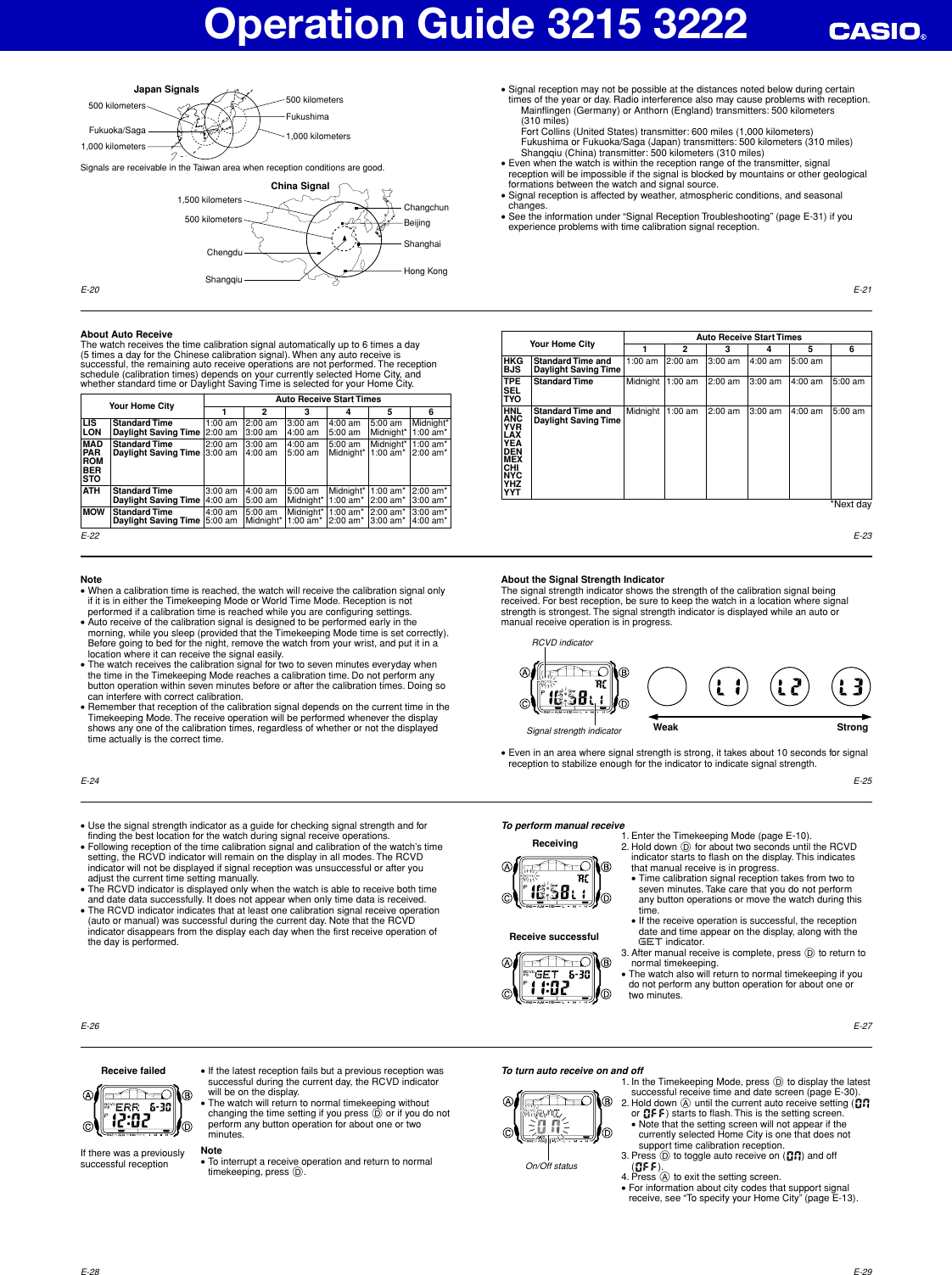 Page 3 of 11 - Casio Casio-Casio-Watch-3215-Users-Manual- QW-3215_3222  Casio-casio-watch-3215-users-manual