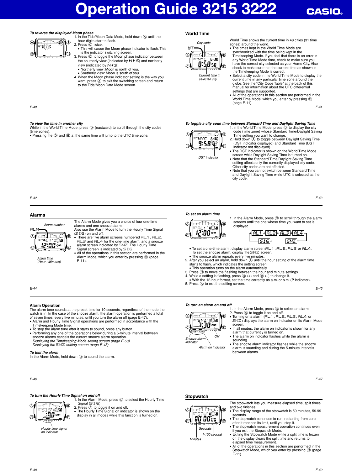 Page 5 of 11 - Casio Casio-Casio-Watch-3215-Users-Manual- QW-3215_3222  Casio-casio-watch-3215-users-manual