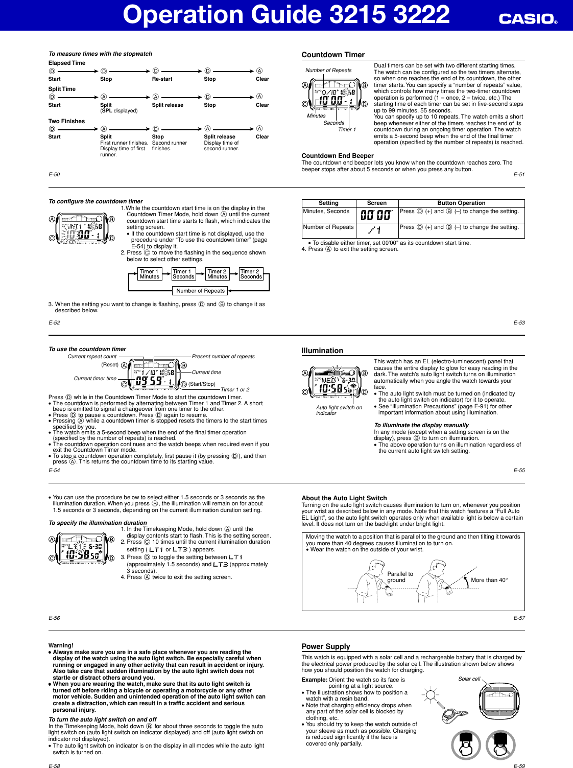 Page 6 of 11 - Casio Casio-Casio-Watch-3215-Users-Manual- QW-3215_3222  Casio-casio-watch-3215-users-manual