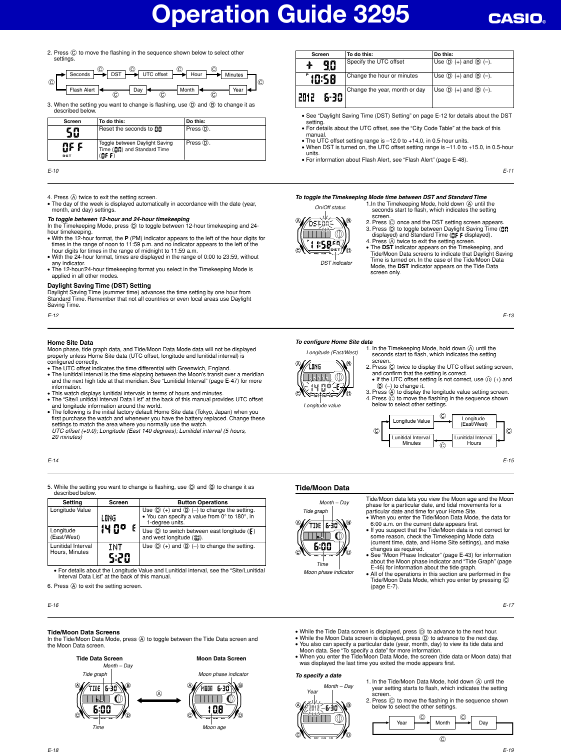 Page 2 of 7 - Casio Casio-Casio-Watch-3295-Users-Manual- QW-3295  Casio-casio-watch-3295-users-manual